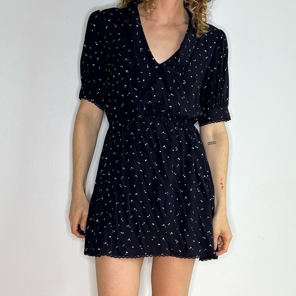Aritzia Dresses & Skirts - Aritzia Sunday Best Navy Sailor Heart Mini Dress